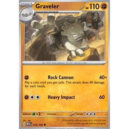 MEW 075 - Graveler - Reverse Holo