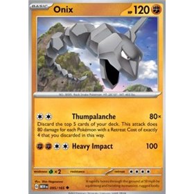 MEW 095 - Onix - Reverse Holo MEW 095 - Onix - Reverse Holo