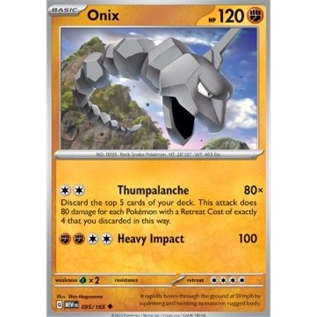 MEW 095 - Onix - Reverse Holo