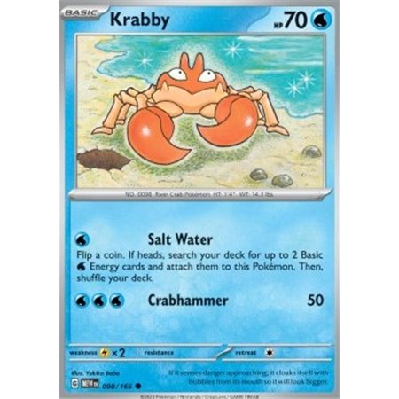 MEW 098 - Krabby - Reverse Holo