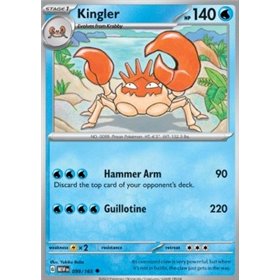 MEW 099 - Kingler - Reverse Holo MEW 099 - Kingler - Reverse Holo