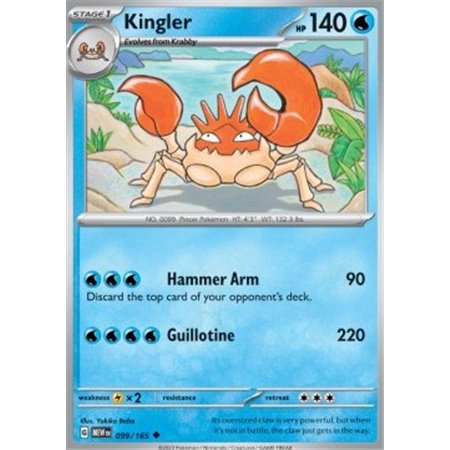 MEW 099 - Kingler - Reverse Holo