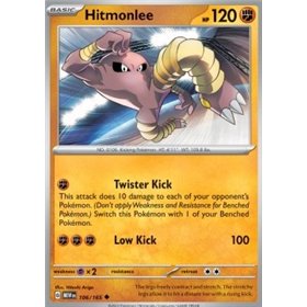MEW 106 - Hitmonlee - Reverse Holo MEW 106 - Hitmonlee - Reverse Holo