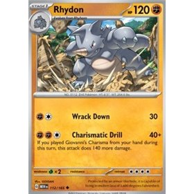 MEW 112 - Rhydon - Reverse Holo MEW 112 - Rhydon - Reverse Holo