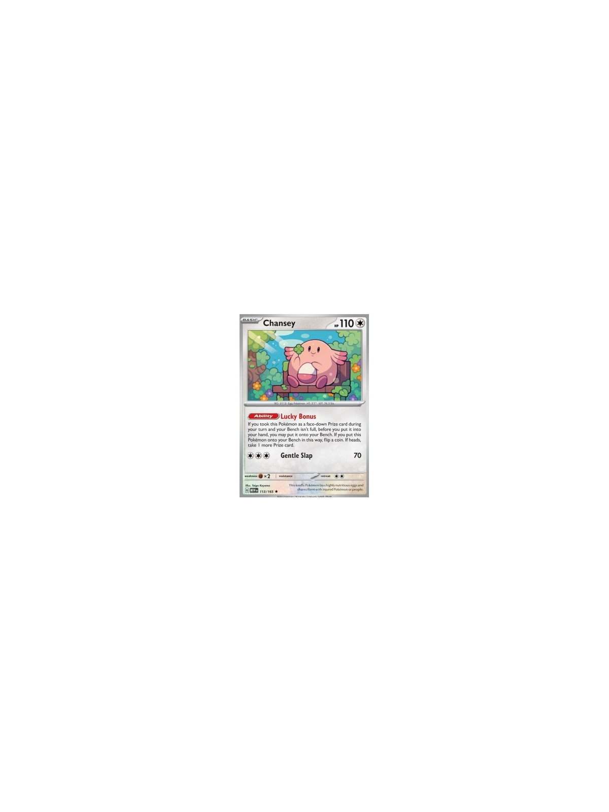 MEW 113 - Chansey - Reverse Holo