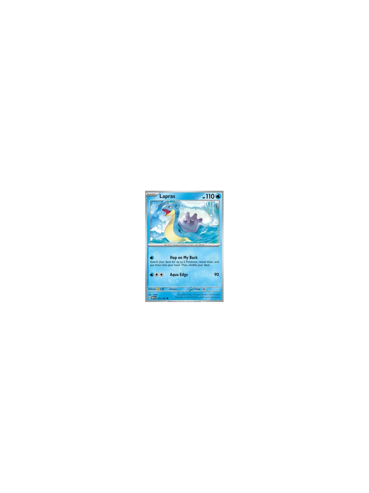 MEW 131 - Lapras - Reverse Holo