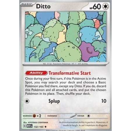 MEW 132 - Ditto - Reverse Holo