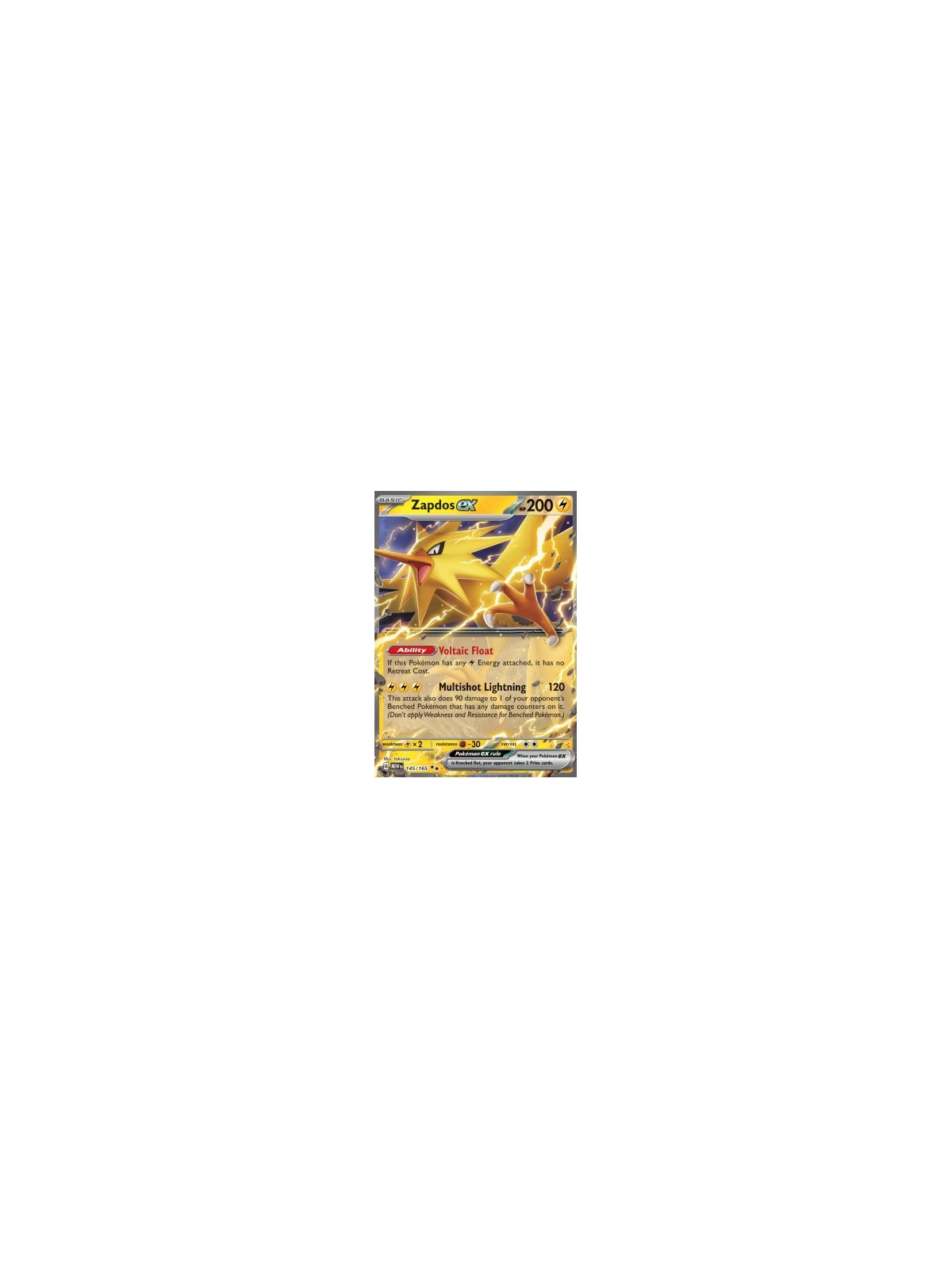 MEW 145 - Zapdos ex
