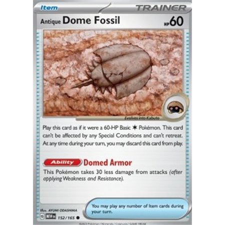 MEW 152 - Antique Dome Fossil - Reverse Holo