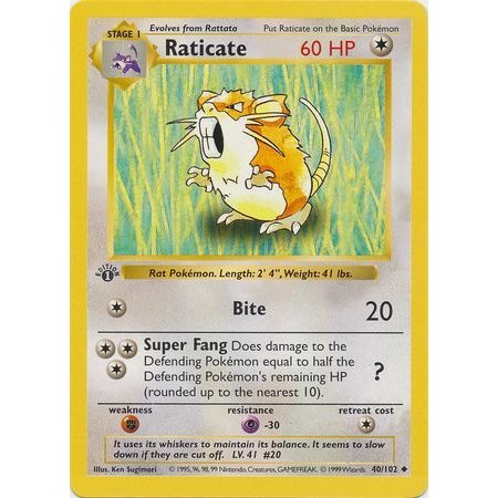 BS 040 - Raticate - 1ste Editie