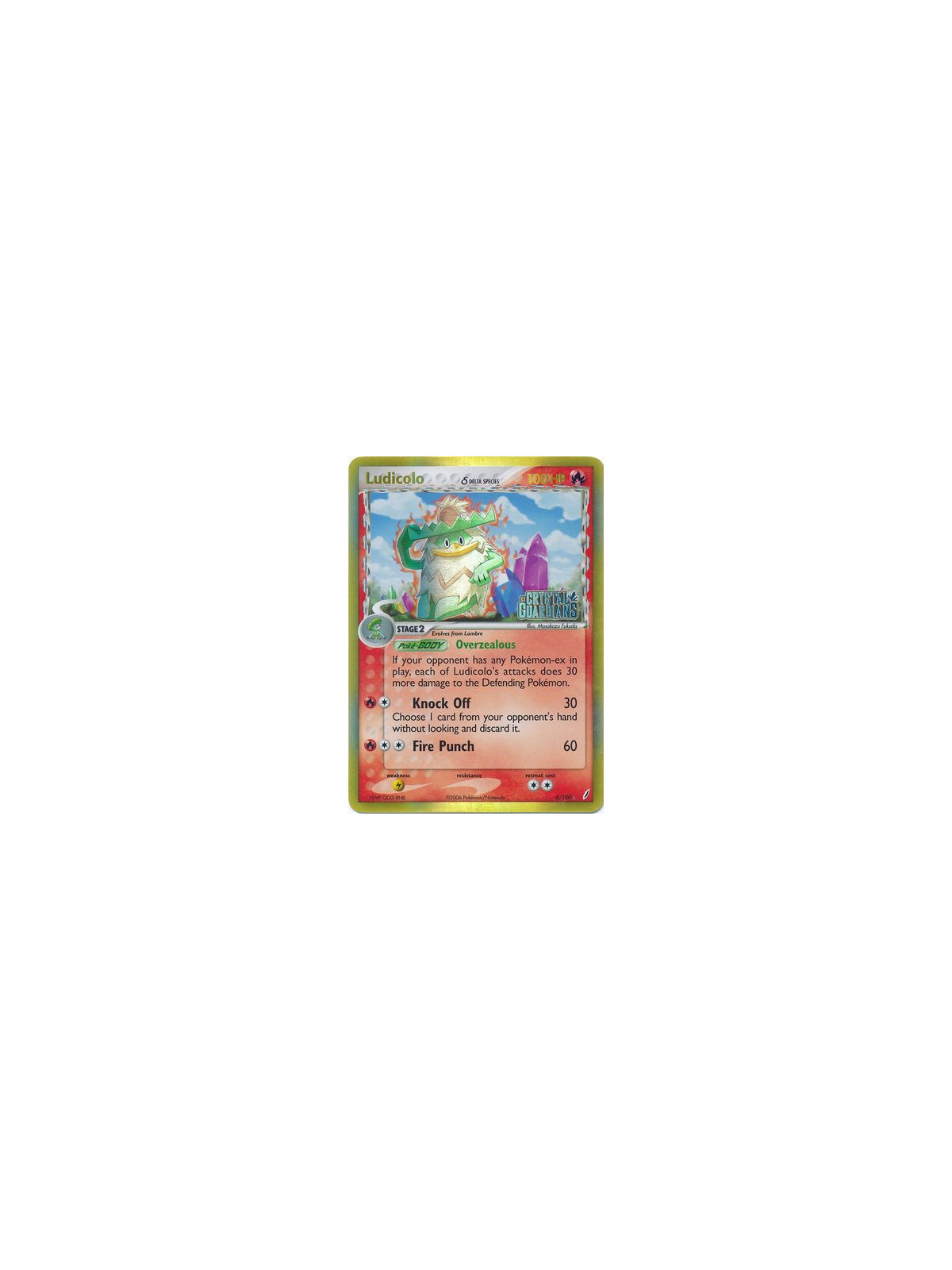 CG 006 - Ludicolo Delta Species - Reverse Holo