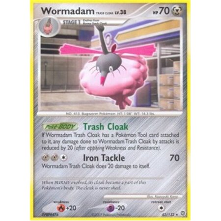 SW 043 - Wormadam Trash Cloak Lv.38 - Reverse Holo