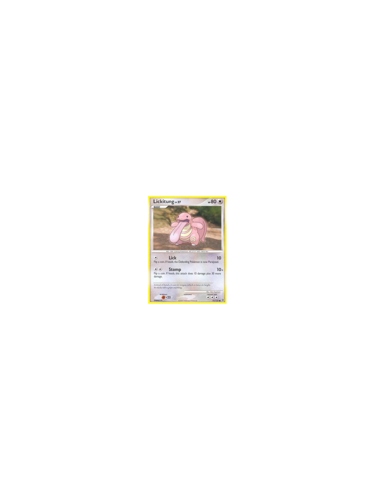 SW 091 - Lickitung Lv.27