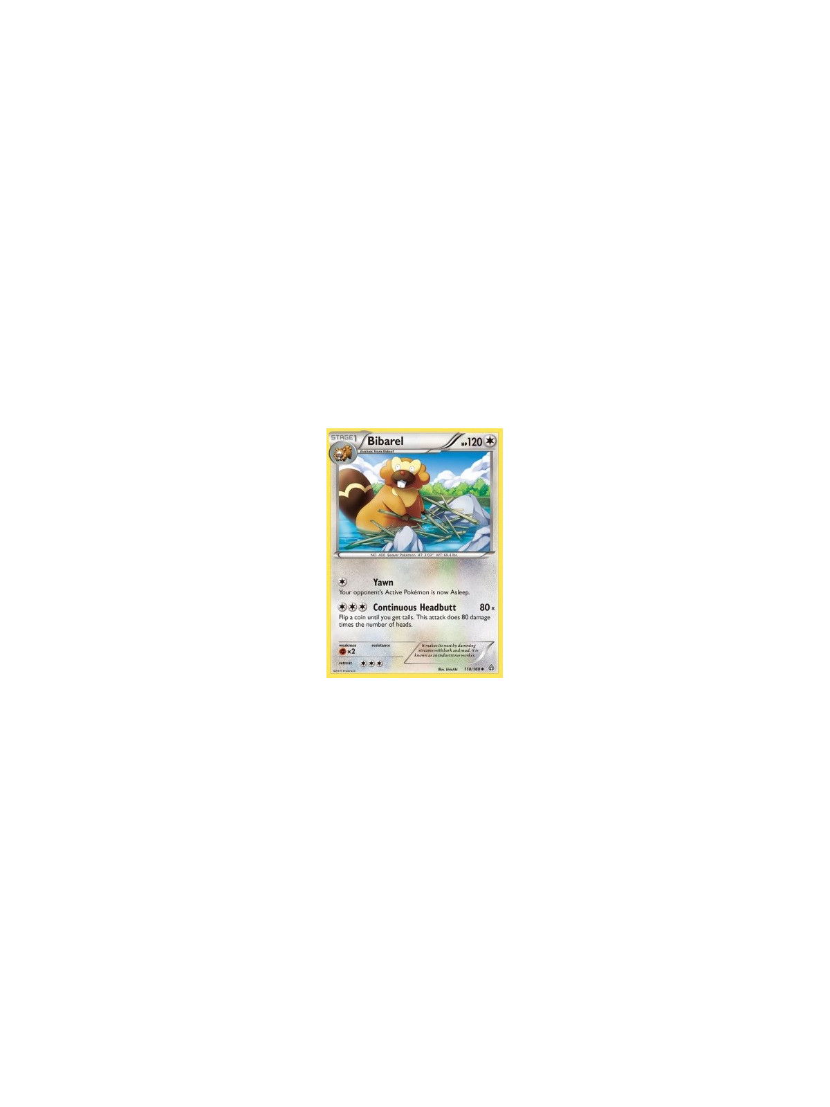 PRC 118 - Bibarel - Reverse Holo