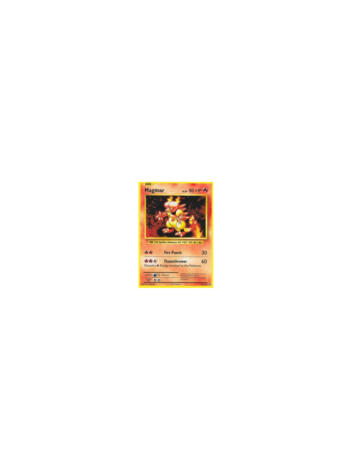 EVO 020 - Magmar - Reverse Holo
