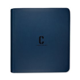 Cardstacks - 12 Pocket Binder Donkerblauw (480) met rits Cardstacks - 12 Pocket Binder Donkerblauw