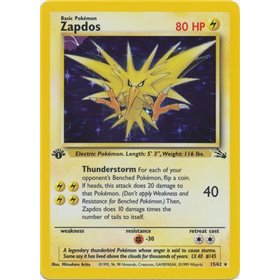FO 015 - Zapdos - 1e Editie FO 015 - Zapdos - 1e Editie