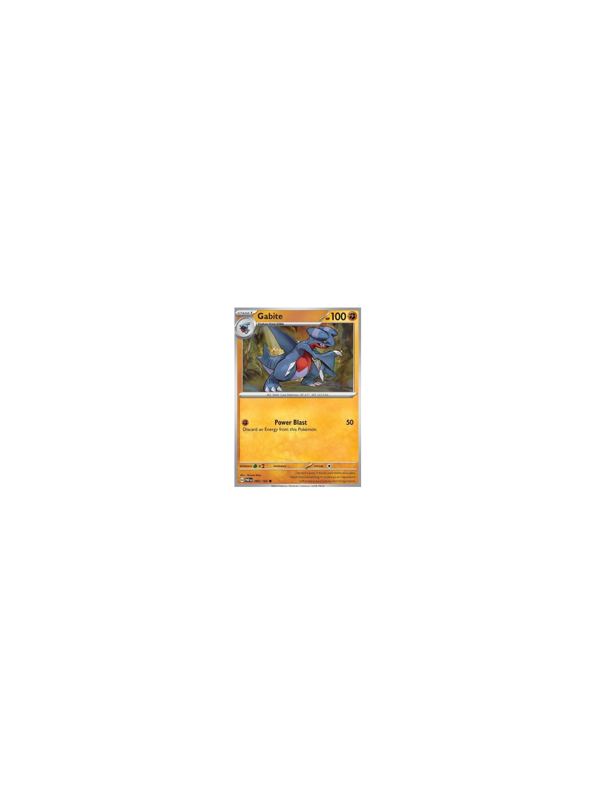 PAR 095 - Gabite - Reverse Holo