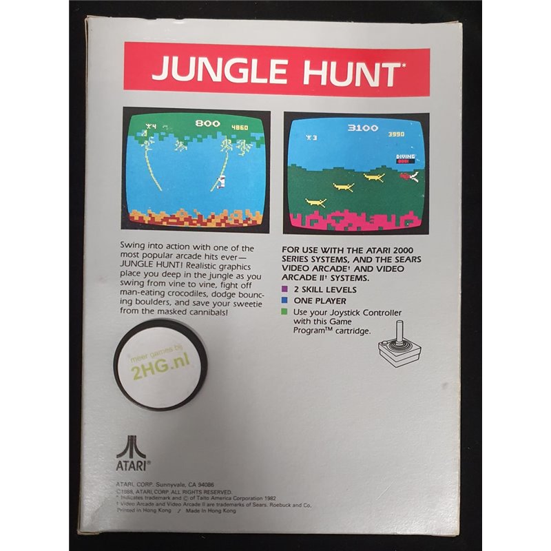 Jungle Hunt - Atari 2600 (Silver)