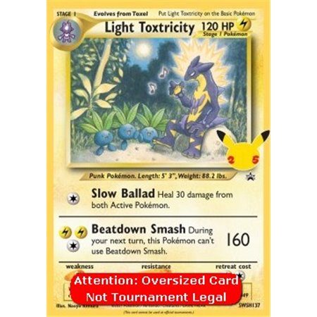 SWSH 137 - Light Toxtricity - Oversized Card