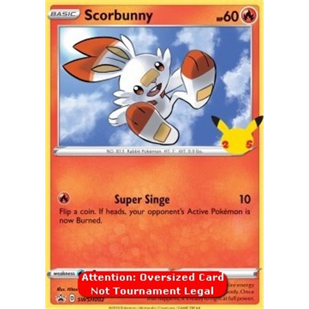 SWSH 002 - Scorbunny - Oversized Card
