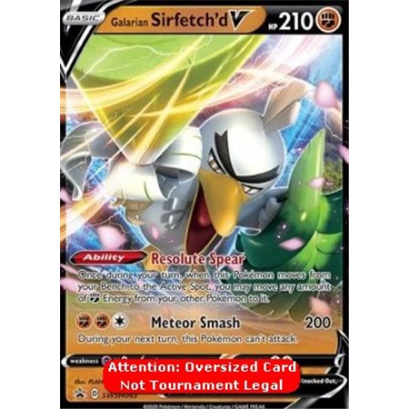 SWSH 043 - Galarian Sirfetch'd V - Oversized Card