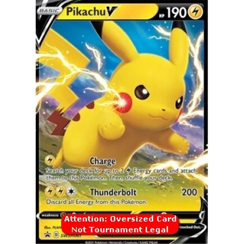 SWSH 061 Pikachu V Jumbo Kaart