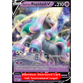 SWSH 111 - Galarian Rapidash V - Jumbo Kaart