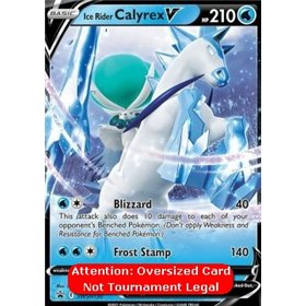 SWSH 130 - Ice Rider Calyrex V - Oversized Card