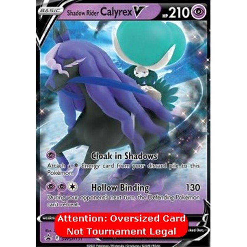 SWSH 131 - Shadow Rider Calyrex V - Oversized Card