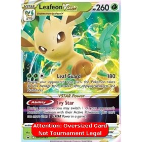 SWSH 195 - Leafeon VSTAR - Oversized Card