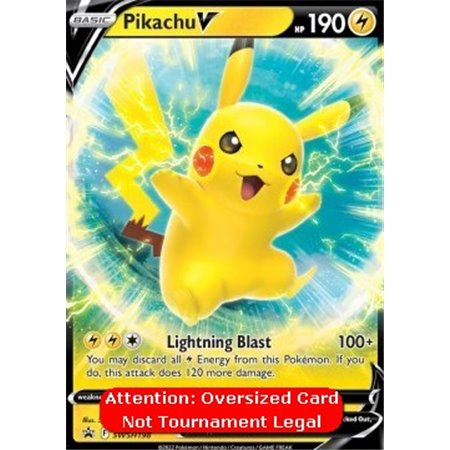 SWSH 198 - Pikachu V - Oversized Card