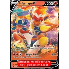 SWSH 252 - Infernape V - Oversized Card SWSH 252 - Infernape V - Oversized Card