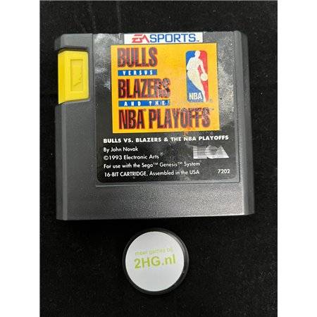 Bulls Versus Blazers and the NBA Playoffs (Game Only) - Sega Genesis