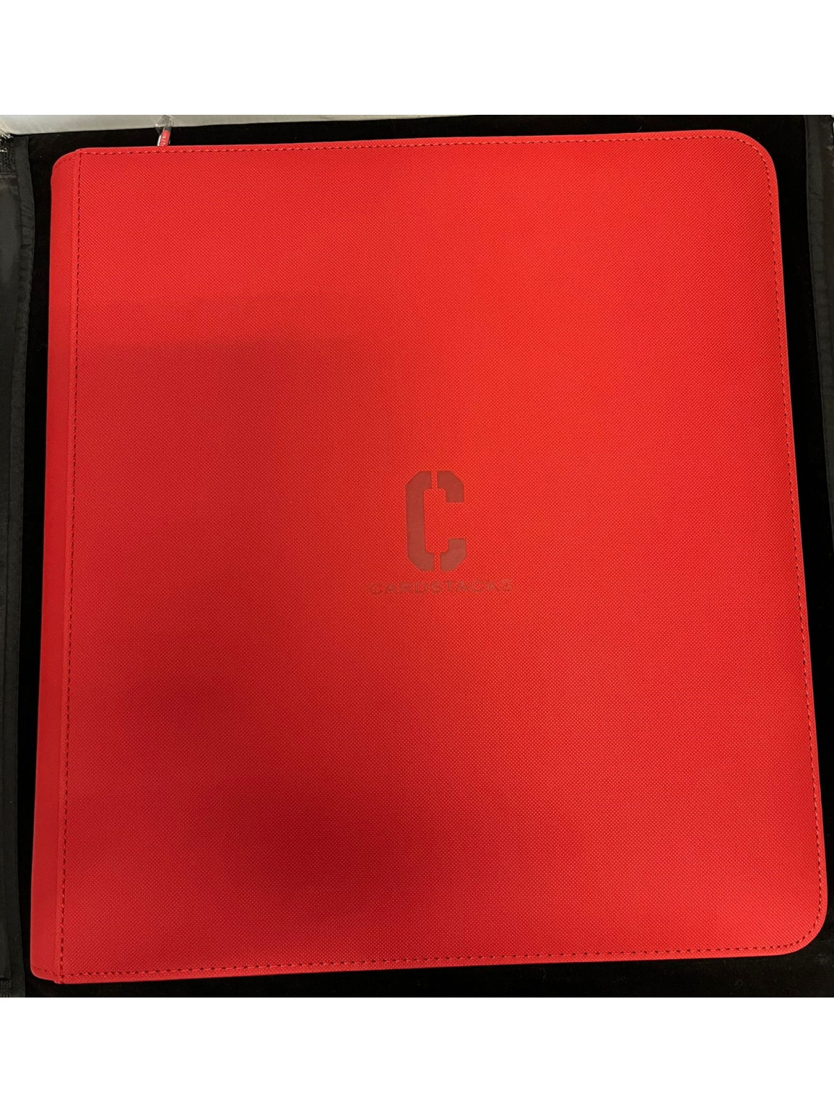 Cardstacks - 12 Pocket Binder Rood (480) met rits