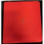 Cardstacks - 12 Pocket Binder Red (480) with zipper