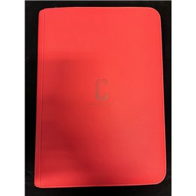Cardstacks - 9 Pocket Binder Red (360) with zipper Cardstacks - 9 Pocket Binder Red (360) with zipper
