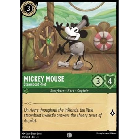 1TFC 089 - Mickey Mouse - Steamboat Pilot - Foil