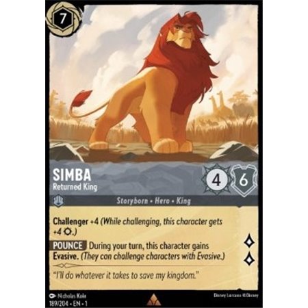 1TFC 189 - Simba - Returned King (V.1) - Foil