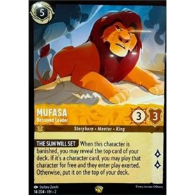 2ROF 014 - Mufasa - Betrayed Leader - Foil 2ROF 014 - Mufasa - Betrayed Leader - Foil