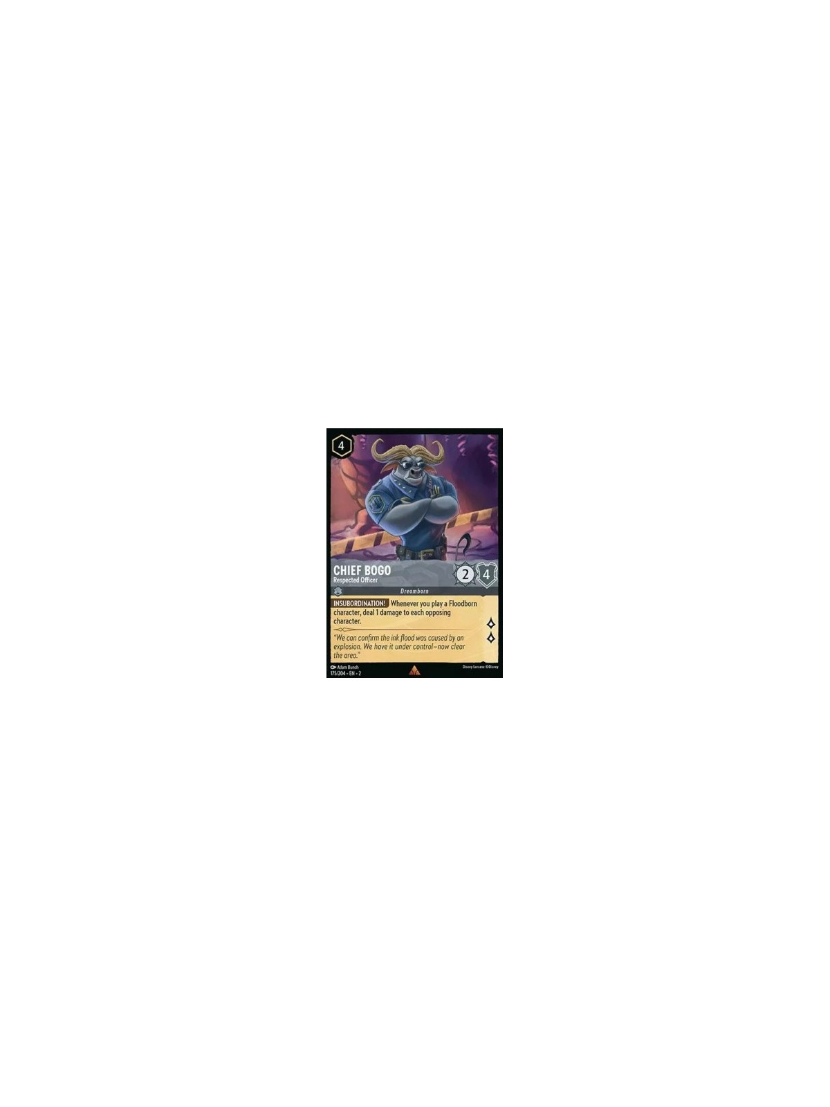 2ROF 175 - Chief Bogo - Respected Officer - Foil