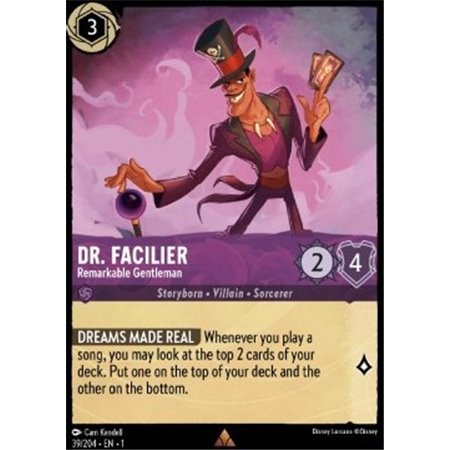 1TFC 039 - Dr. Facilier - Remarkable Gentleman - Foil