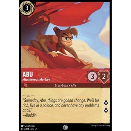 1TFC 103 - Abu - Mischievous Monkey - Foil