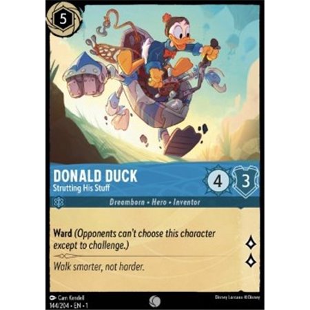 1TFC 144 - Donald Duck - Strutting His Stuff - Foil