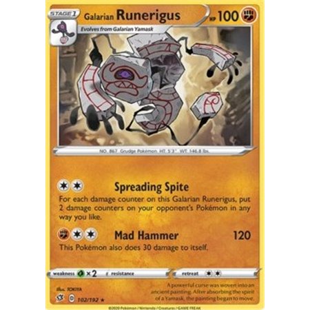 RCL 102 - Galarian Runerigus - Reverse Holo