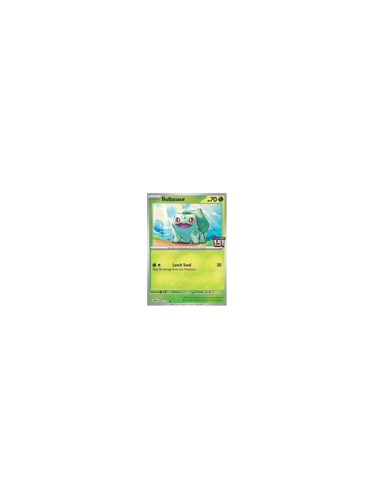 MEW 001 - Bulbasaur - Promo