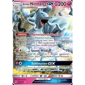 LOT 132 - Alolan Ninetales GX  LOT 132 - Alolan Ninetales GX