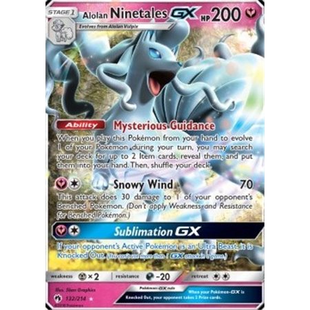 LOT 132 - Alolan Ninetales GX 