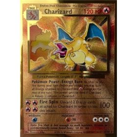 CEL BS04 - Charizard - Metal Gold Card CEL BS04 - Charizard - Metal Gold Card
