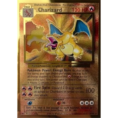 CEL BS04 - Charizard - Metal Gold Card